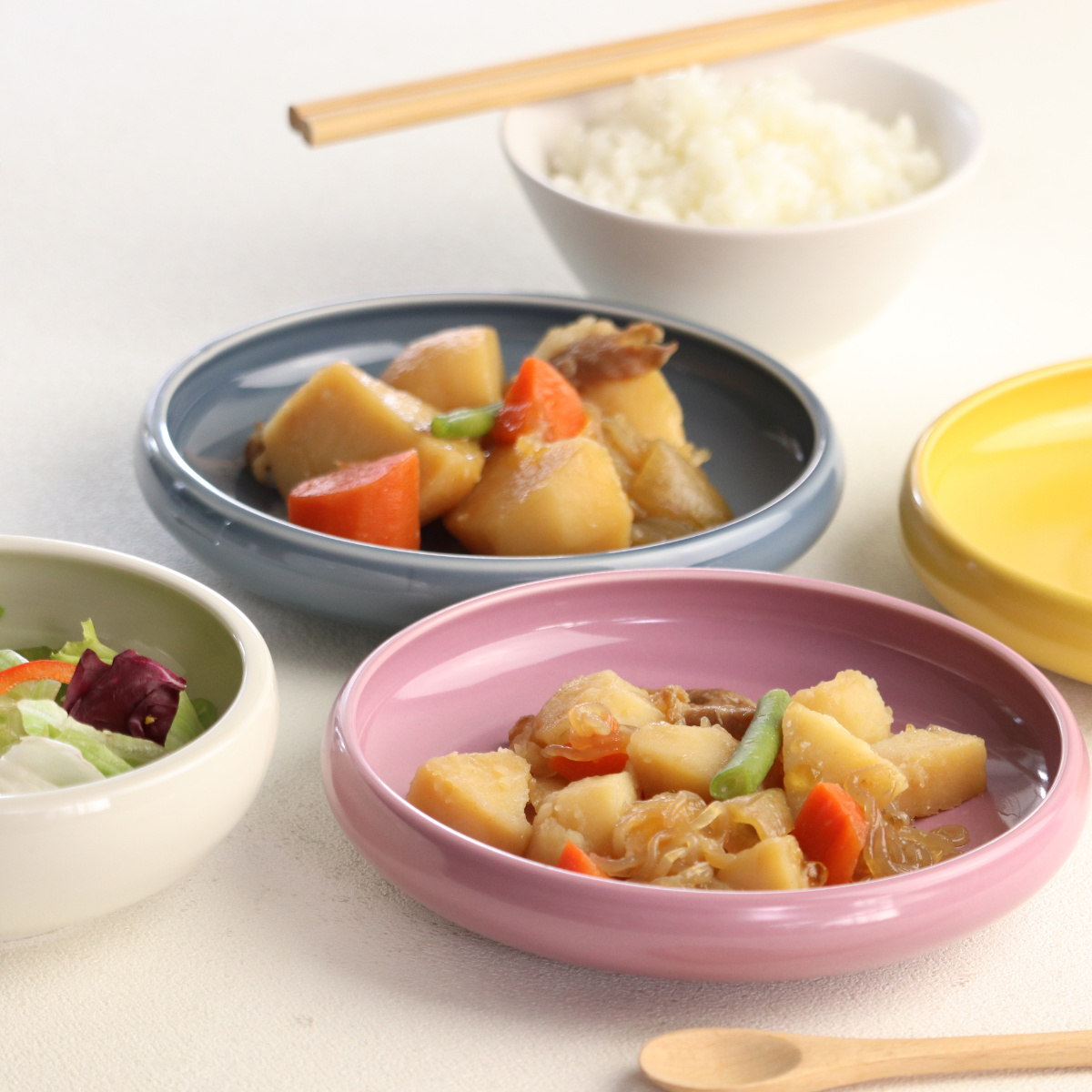 CHIPS プレート 17cm たべやすい器 Bread&Rice パンとごはんと… 磁器