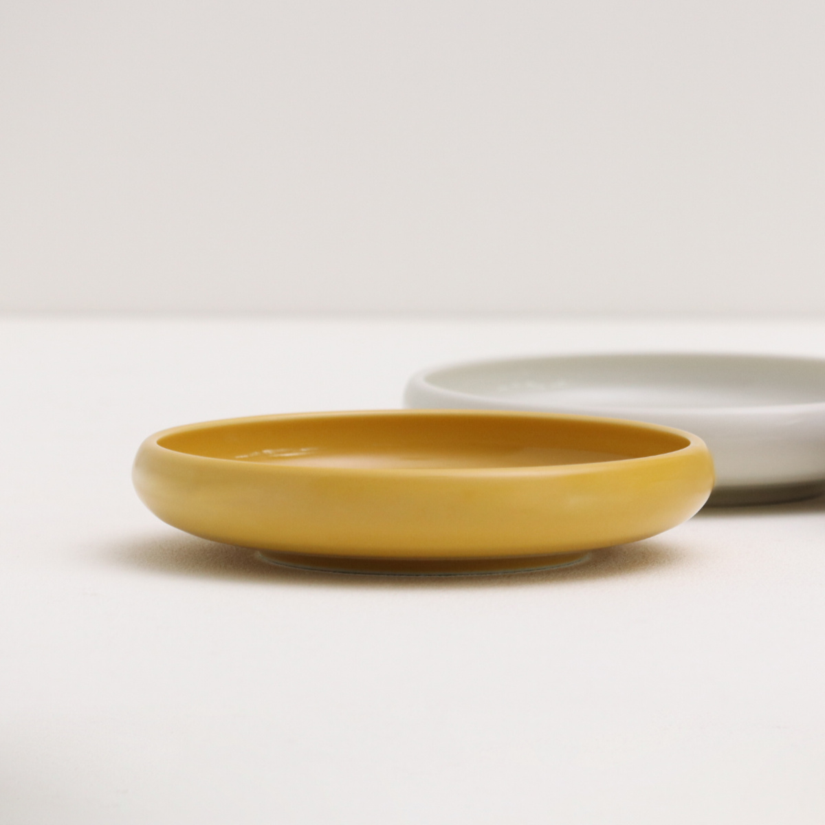 黄色正方形小皿　骨董品　磁器　10客 CHIPS プレート 17cm たべやすい器 Bread&Rice パンとごはんと… 磁器