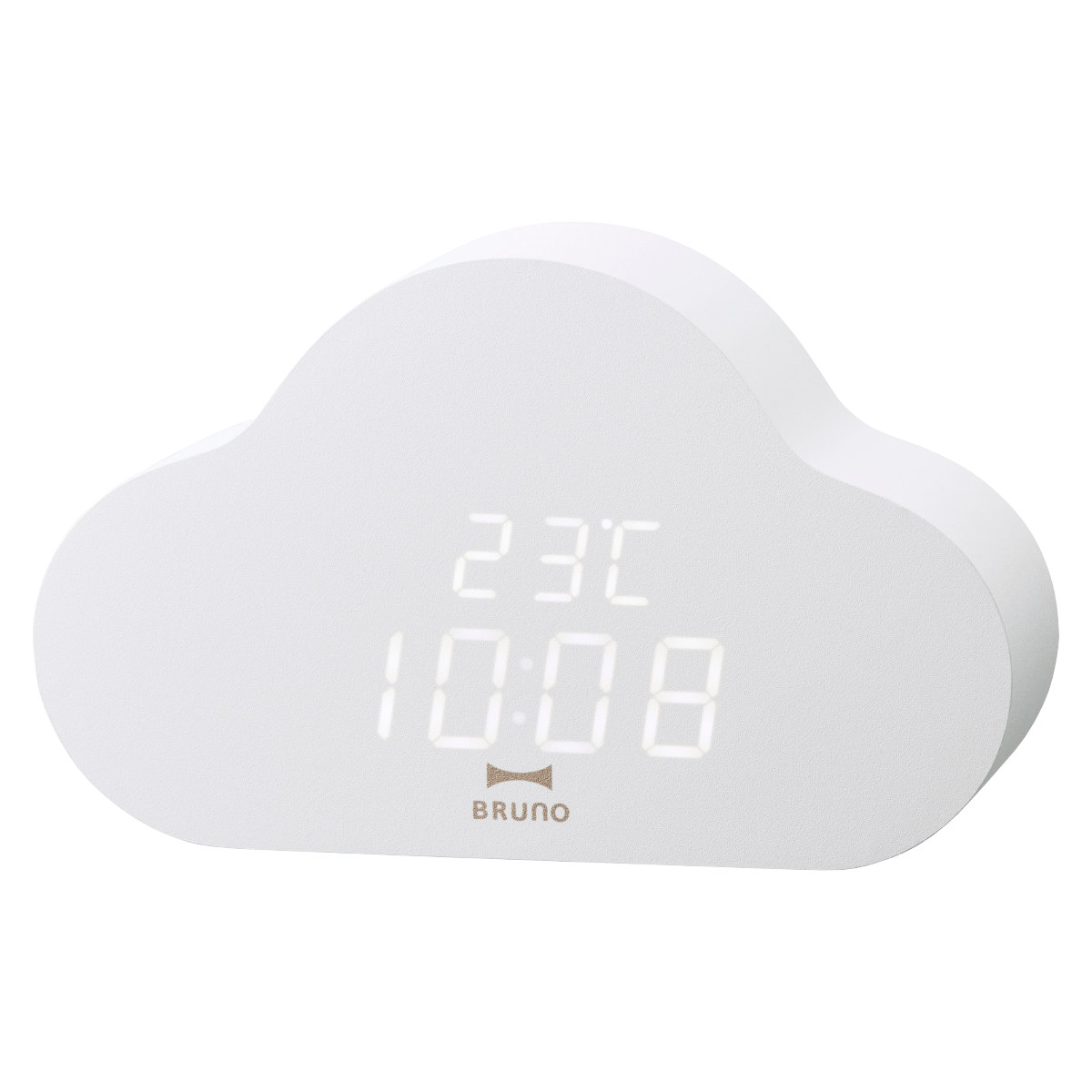 BRUNO（ブルーノ） デジタル時計 クラウドクロック 2WAY USB給電 電池