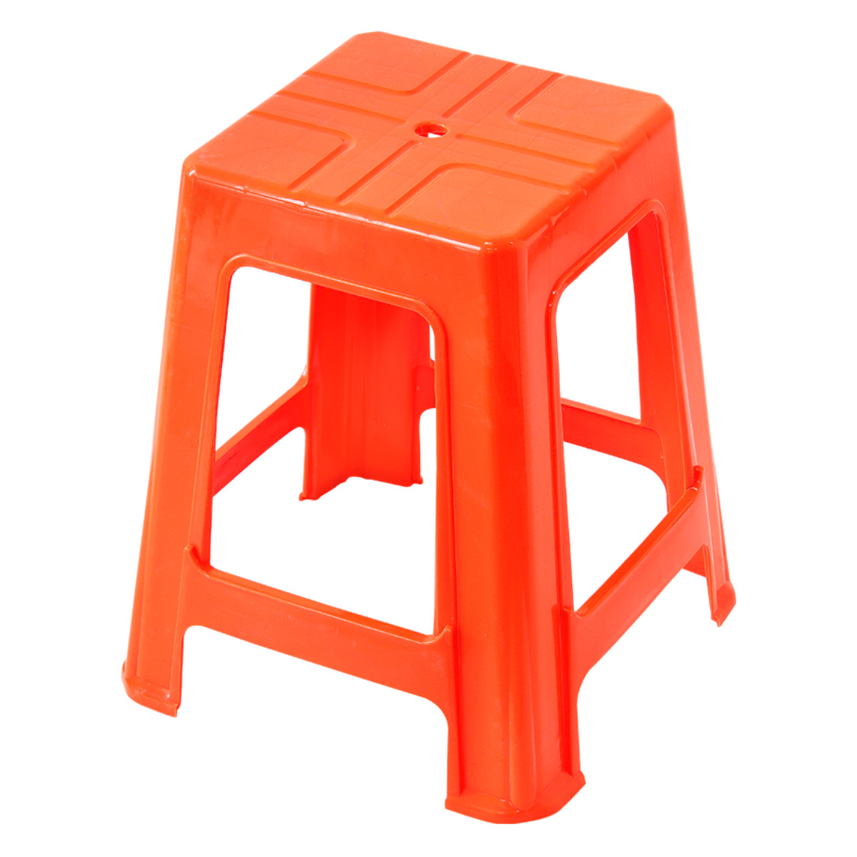 スツール 座面高45.5cm スタッキング可能 プラスチック （ 簡易椅子