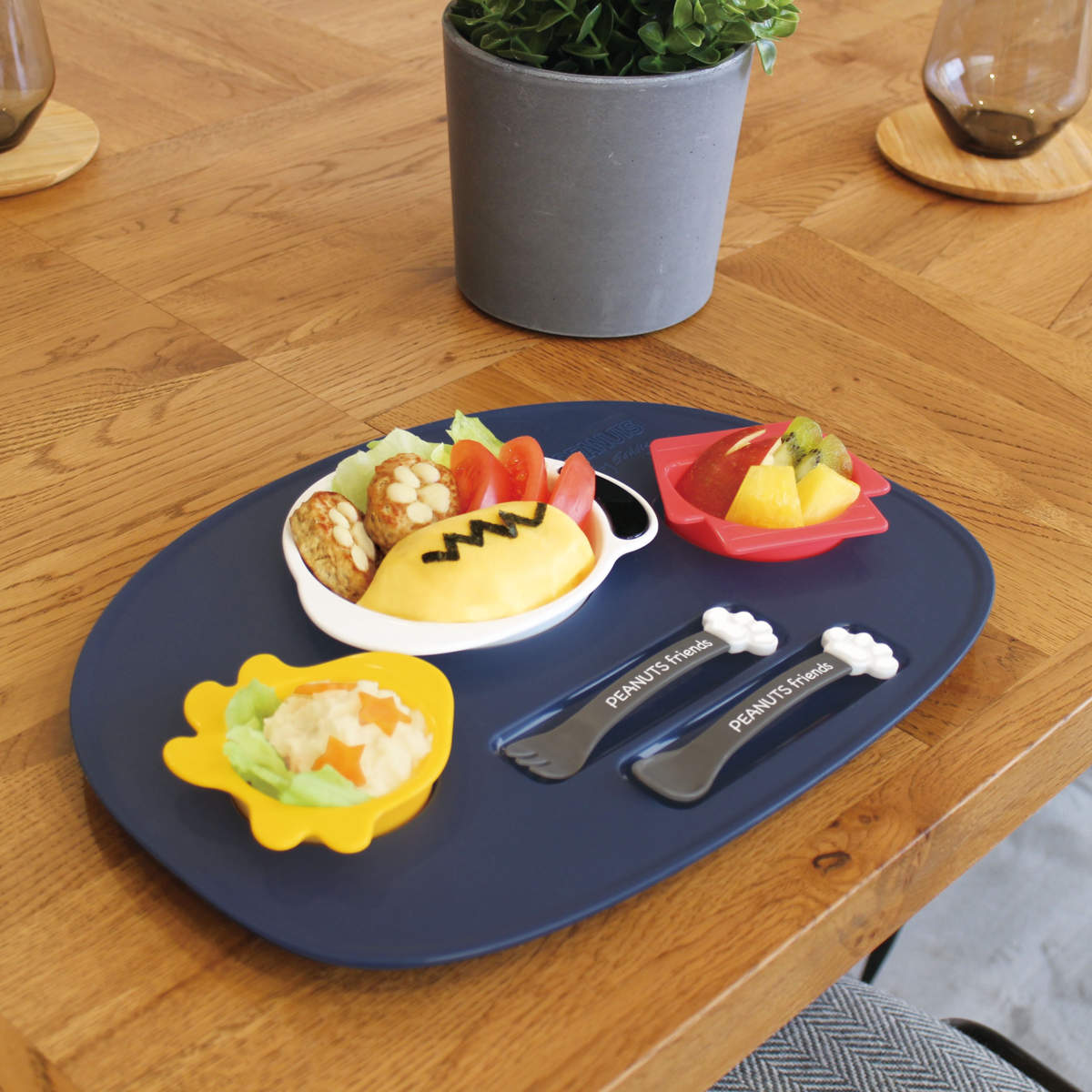 ランチプレート スヌーピー 子供 食洗器対応 ...の詳細画像1