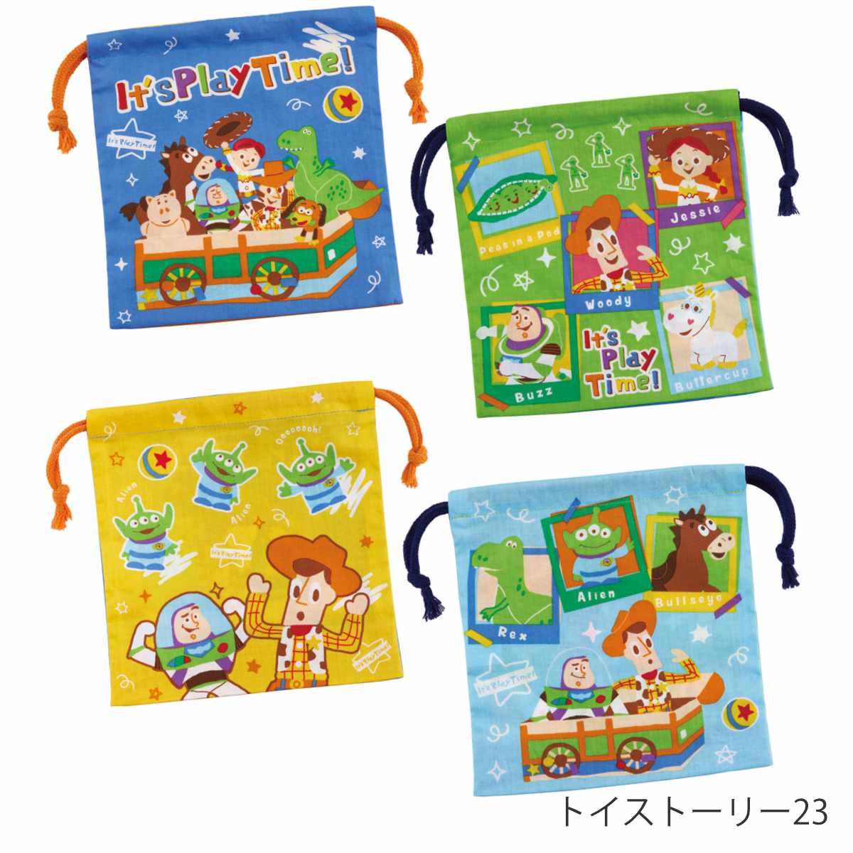 巾着 マチ付き巾着 2個入り キャラクター (...の詳細画像3