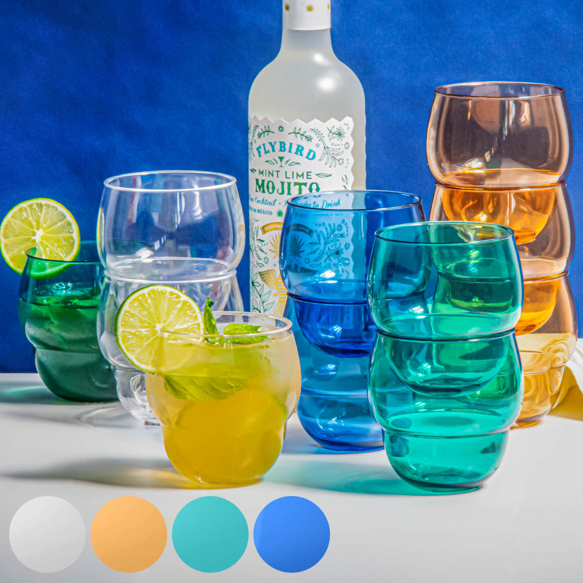 コップ 414ml スタッキングバブル プラスチック （ 食洗機対応 カップ