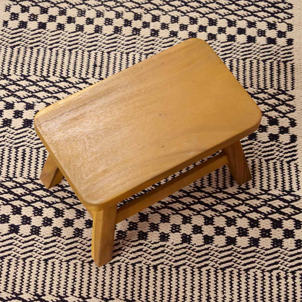 スツール 座面高25.5cm 天然木 （ ウッドスツール 子ども 椅子 キッズ