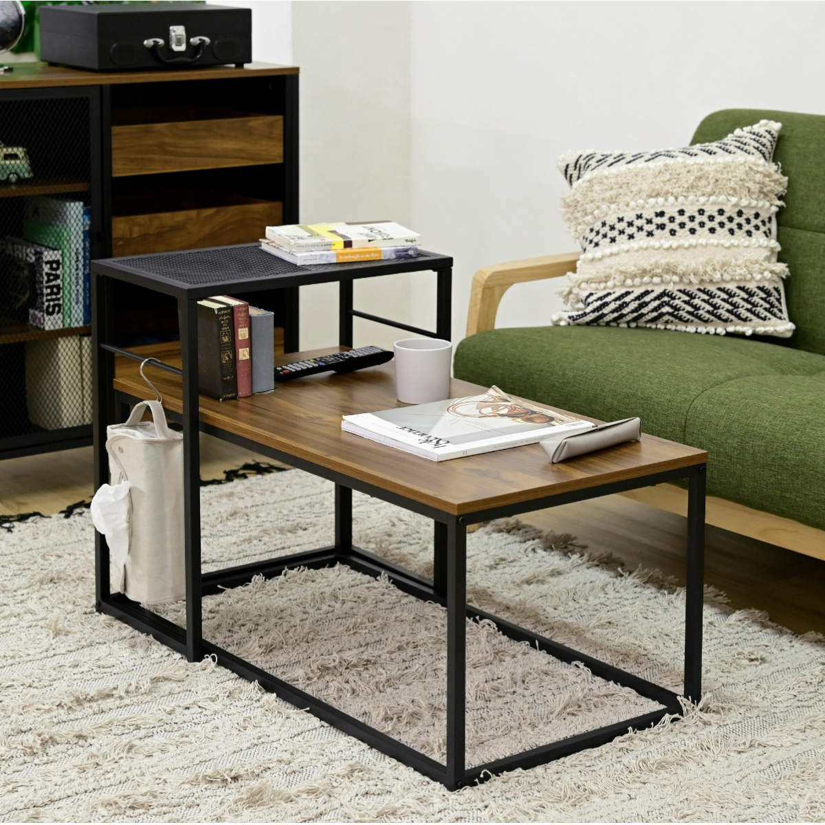 JK-PLAN（ジェイケイ・プラン） ネストテーブル ヴィンテージ調 サイド