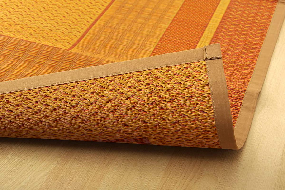 ござ 純国産 い草花ござカーペット ランクス総色 江戸間2畳 約174×174cm （ 敷物 ラグ マット い草マット い草カーペット 絨毯 花ござ 茣蓙 ）_18