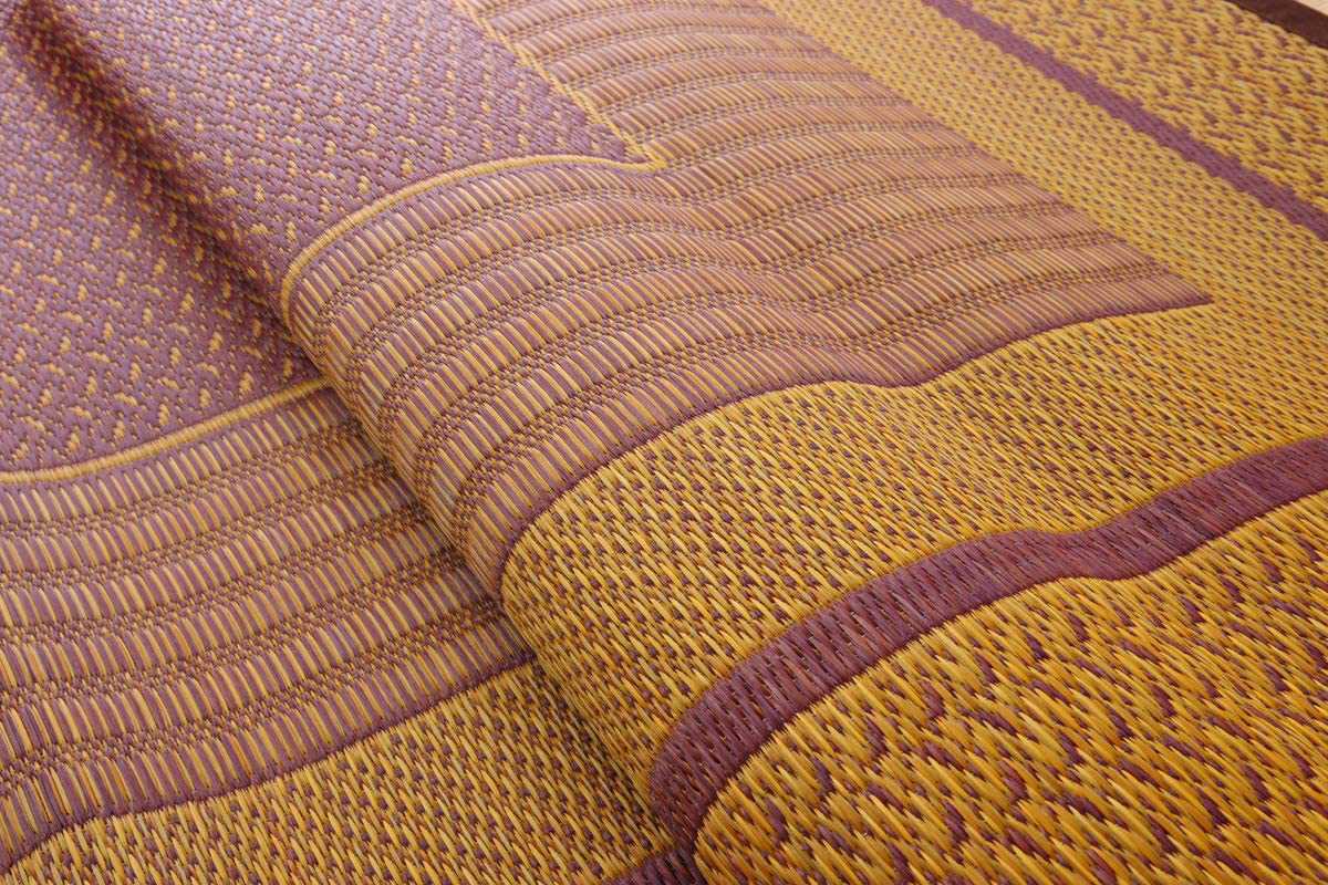 ござ 純国産 い草花ござカーペット ランクス総色 江戸間2畳 約174×174cm （ 敷物 ラグ マット い草マット い草カーペット 絨毯 花ござ 茣蓙 ）_19