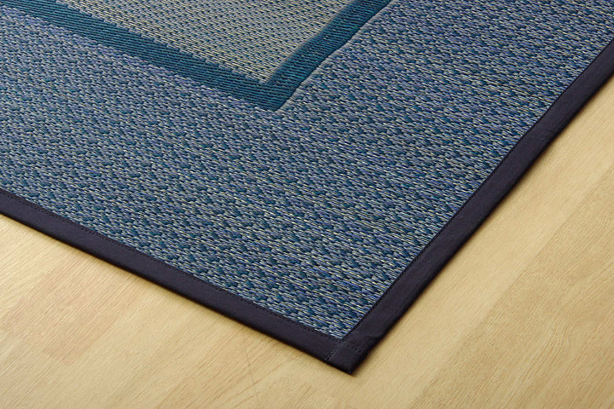 ござ 純国産 い草花ござカーペット ランクス総色 江戸間2畳 約174×174cm （ 敷物 ラグ マット い草マット い草カーペット 絨毯 花ござ 茣蓙 ）_21