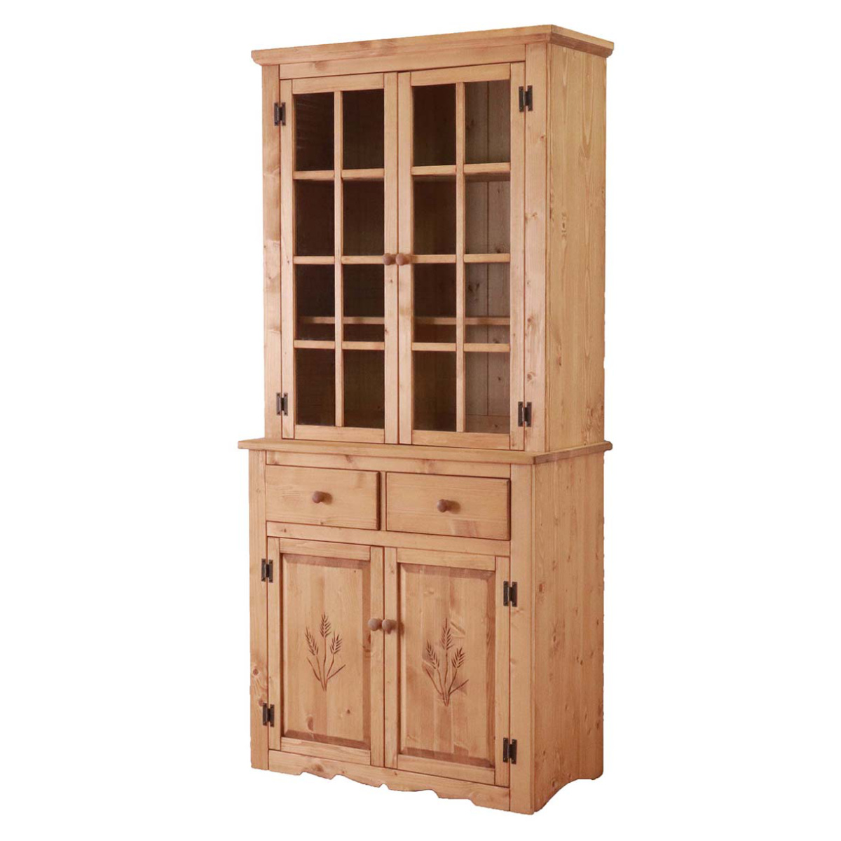 カップボード カントリー調 食器棚 パイン材 Farmer 幅90cm