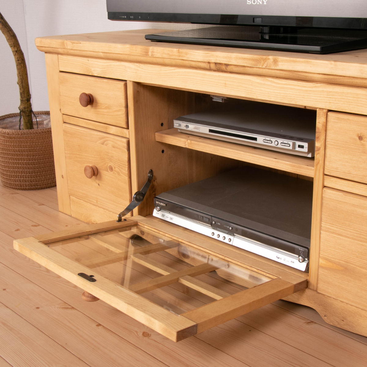 テレビ台 ローボード カントリー調 パイン材 Farmer 幅120cm （ TV