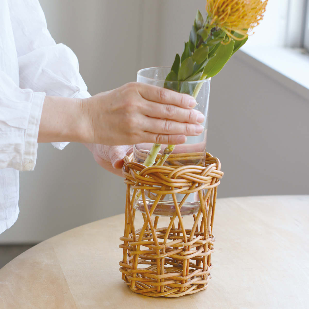 花瓶 アラログ ガラスフラワーベースB
