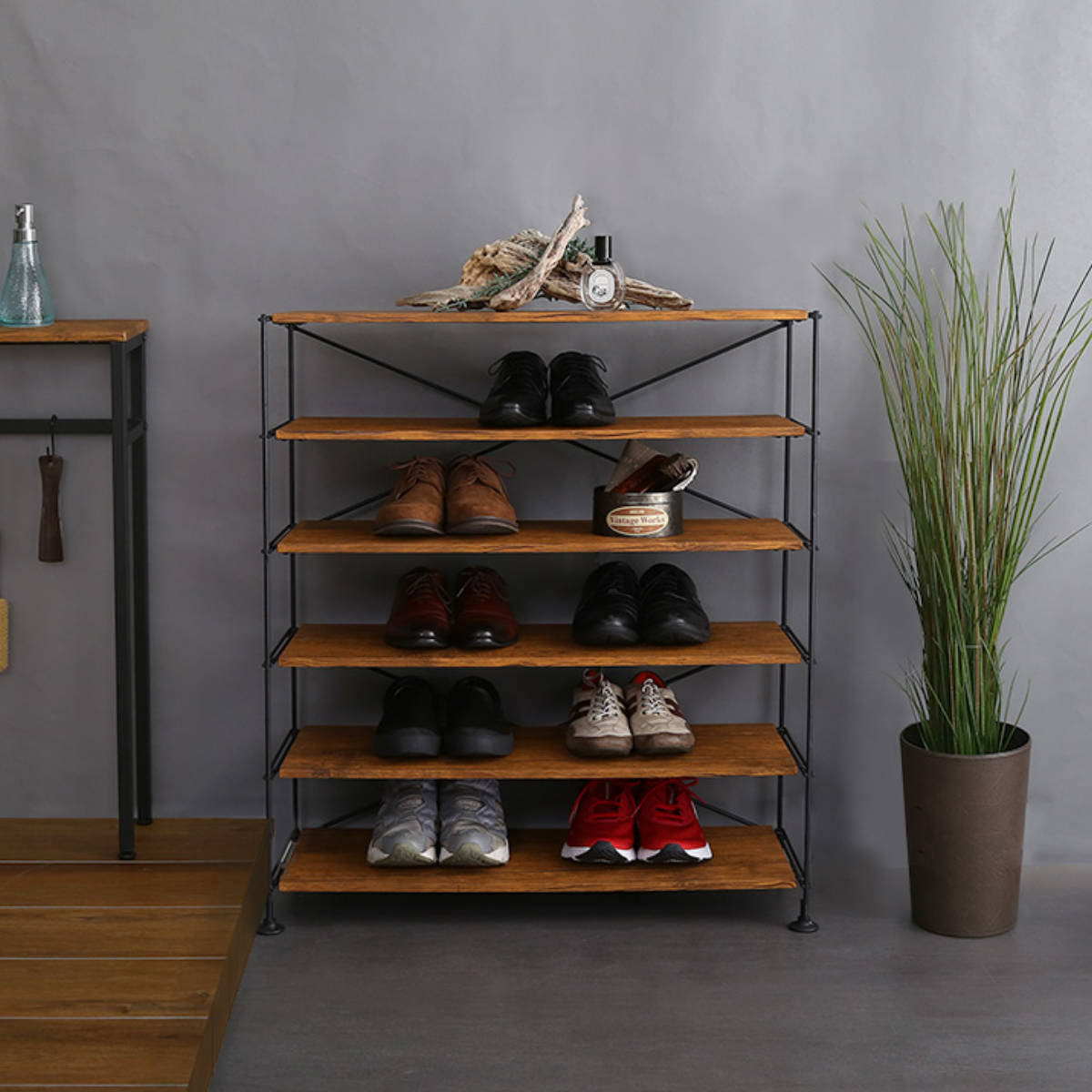 ホームテイスト（HOME taste） シューズラック 省 スペース 6段 15-20