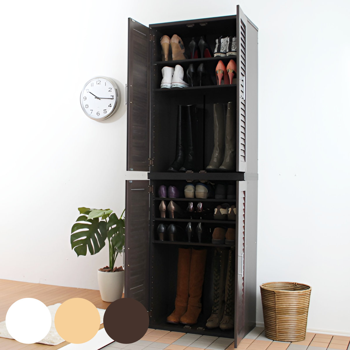 下駄箱 ルーバー扉 シューズボックス」の人気商品一覧 | 安い商品を