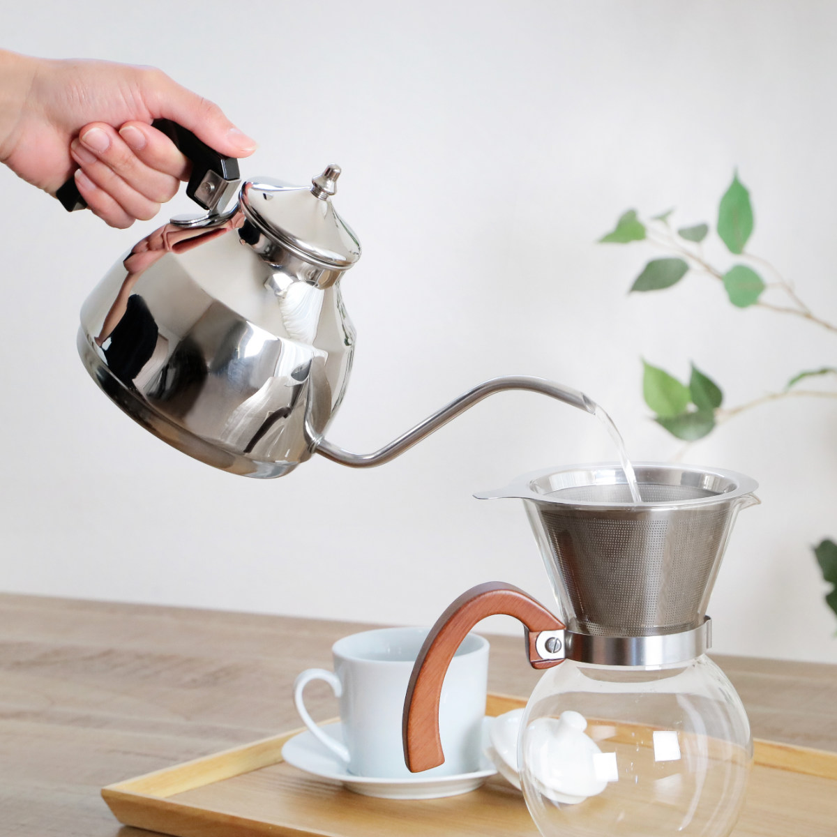 工房アイザワ ブラックピーマン ドリップサーバー 1.1L （ ドリップ