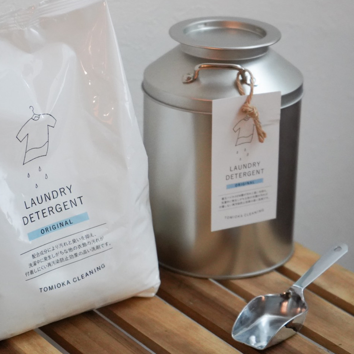 とみおかクリーニング 洗濯洗剤 オリジナル洗濯洗剤 ミルク缶入り