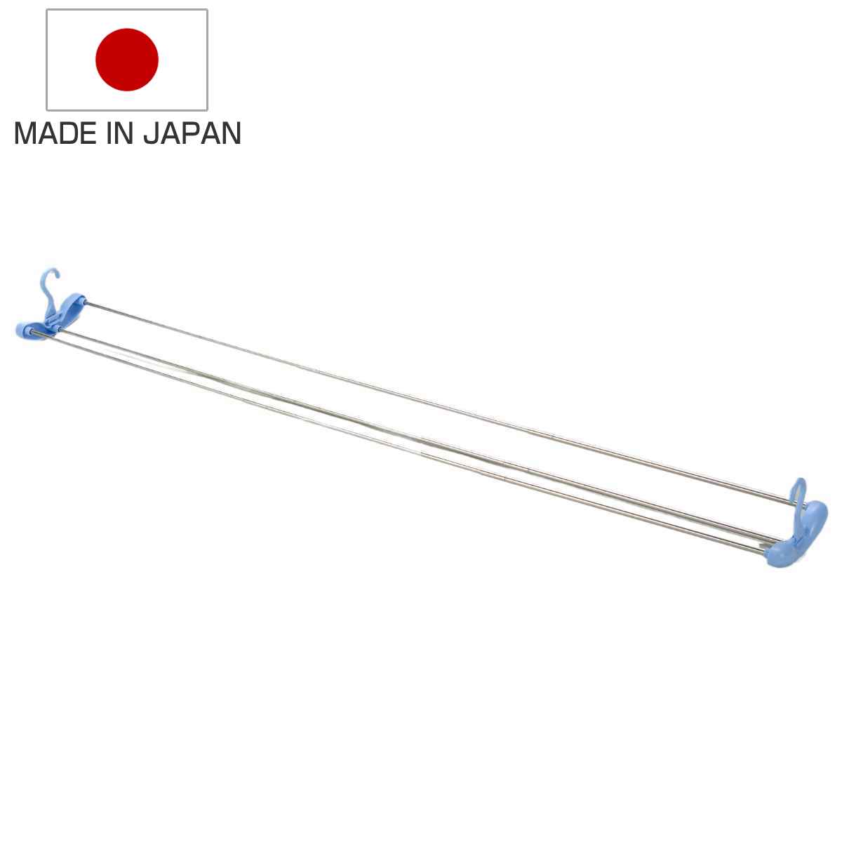 シーツハンガー ステンレス シーツゆったりのびのびハンガー 3枚掛け 日本製 （ 伸縮 シーツ ハンガー コンパクト 3枚 シングル セミダブル ダブル ）