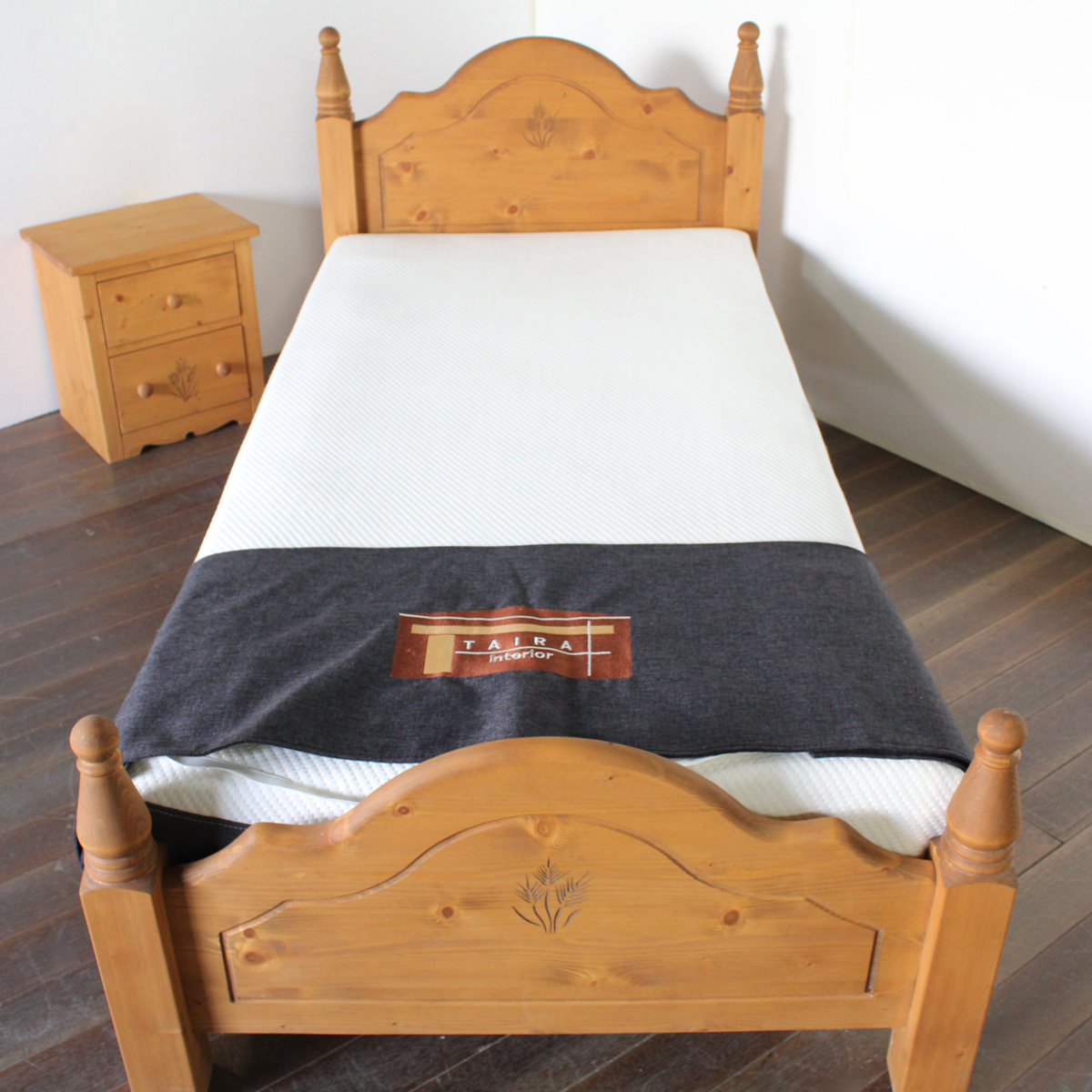 ベッド シングル Farmer すのこ カントリー調 天然木 （ ベット