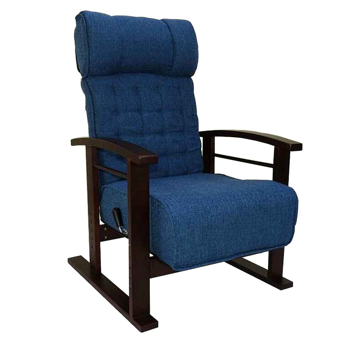 高座椅子 座面高35〜44cm 無段階リクライニング ヘッドレスト可動