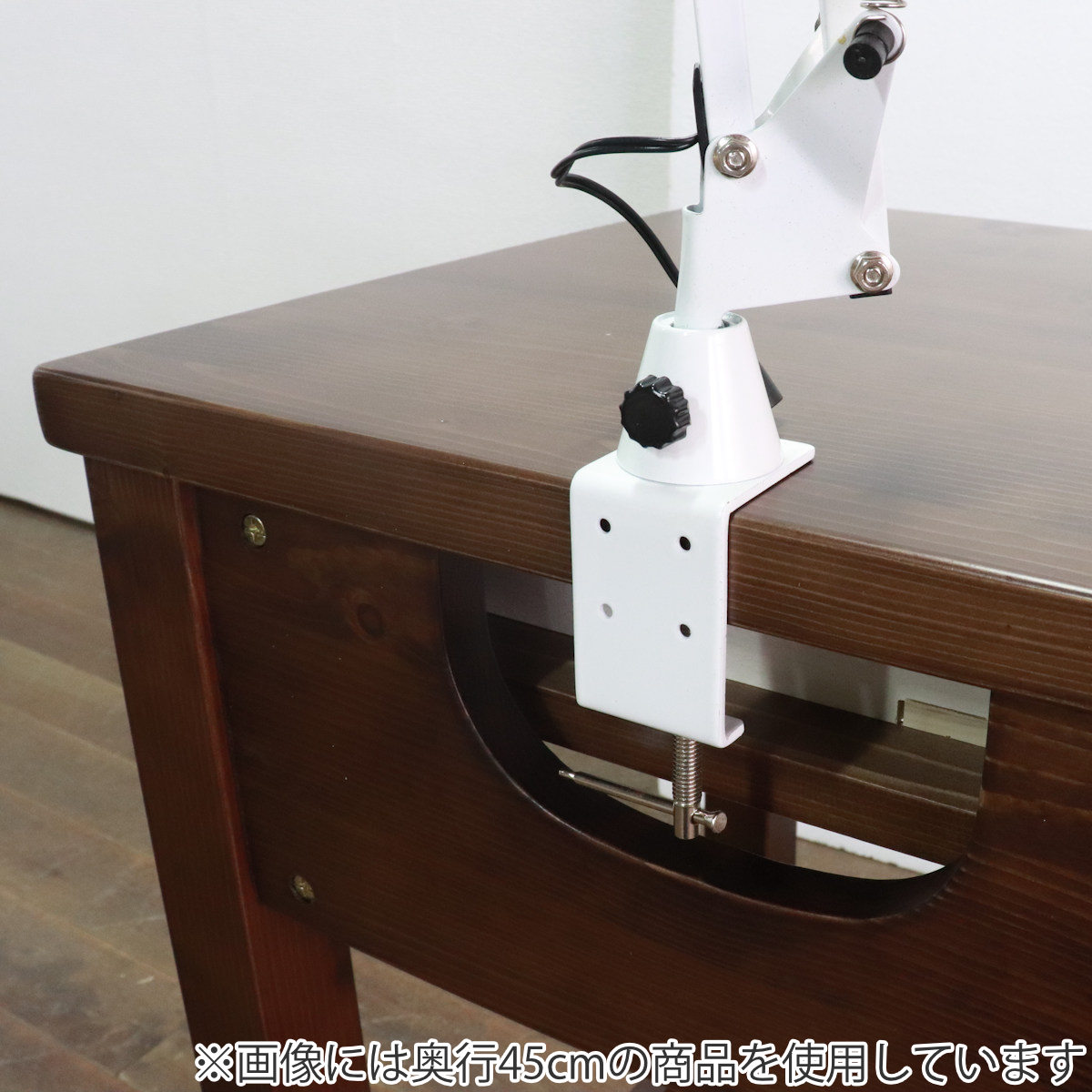 ワークデスク 引き出し付き 天然木 奥行60cm （ 幅 140cm 机 デスク