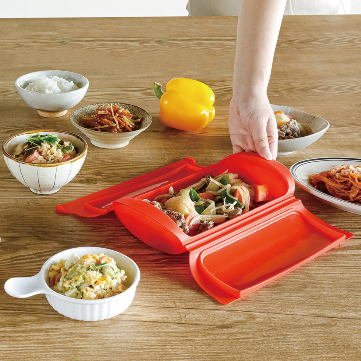 Lekue（ルクエ） スチームケース SS 電子レンジ調理器 （ ルクエ