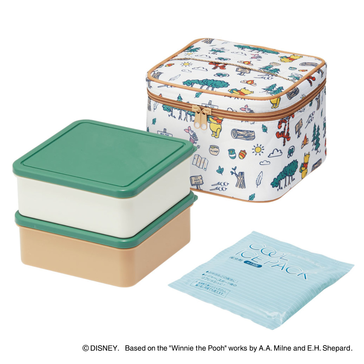 スケーター 重箱 保冷バッグ付行楽ランチセット 2段 2240ml