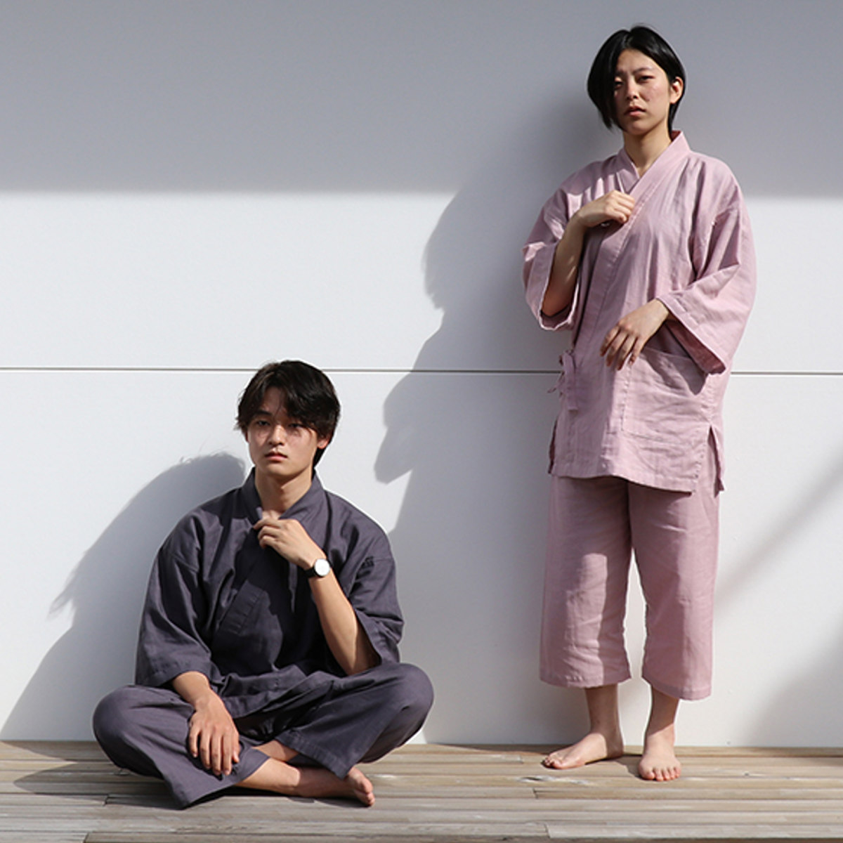 甚平 ガーゼ オーガニックコットン 3サイズ ...の詳細画像4