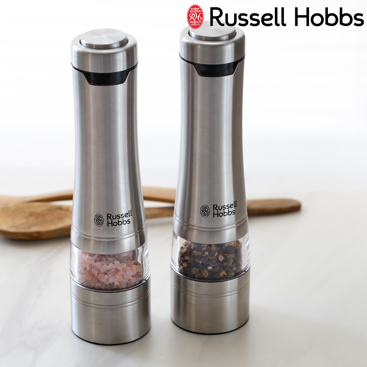 RUSSELL HOBBS（ラッセルホブス） 特典付き 電動ミル 2本セット ソルト