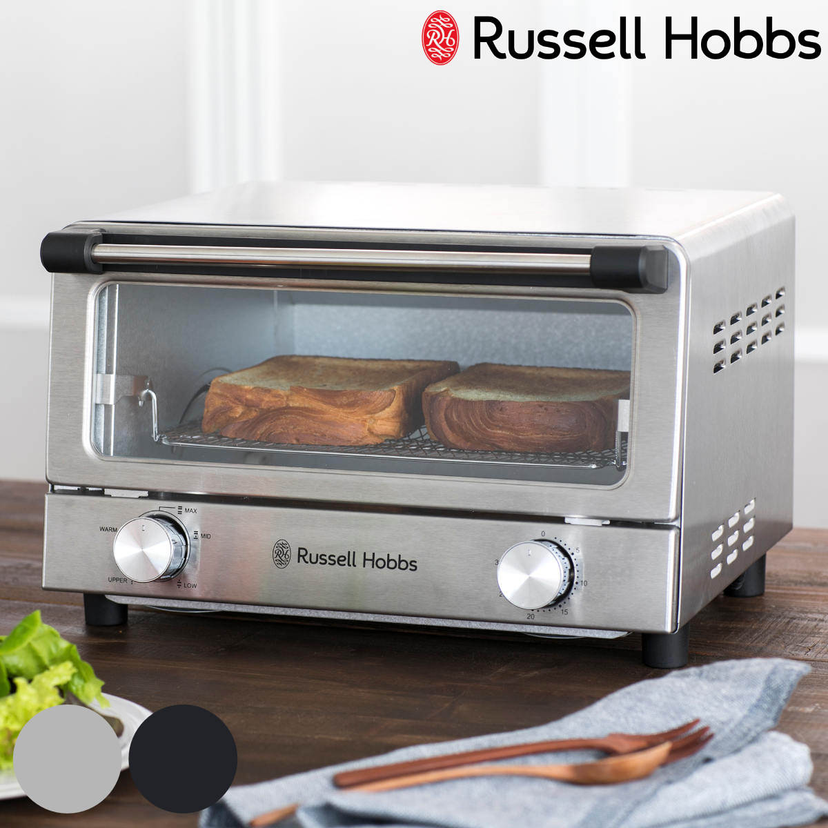 Russell Hobbs �I�[�u���g�[�X�^�[ 4���Ă� �i ���b�Z���z�u�X �����Ɠd �L�b�`���Ɠd �g�[�X�^�[ �j