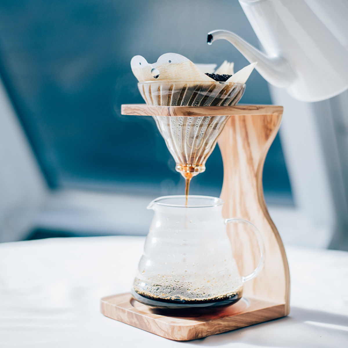 HARIO（ハリオ） コーヒー ドリッパーセット 1〜4杯用 V60 オリーブ