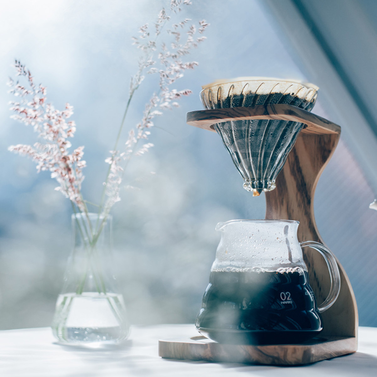 HARIO（ハリオ） コーヒー ドリッパーセット 1〜4杯用 V60 オリーブ