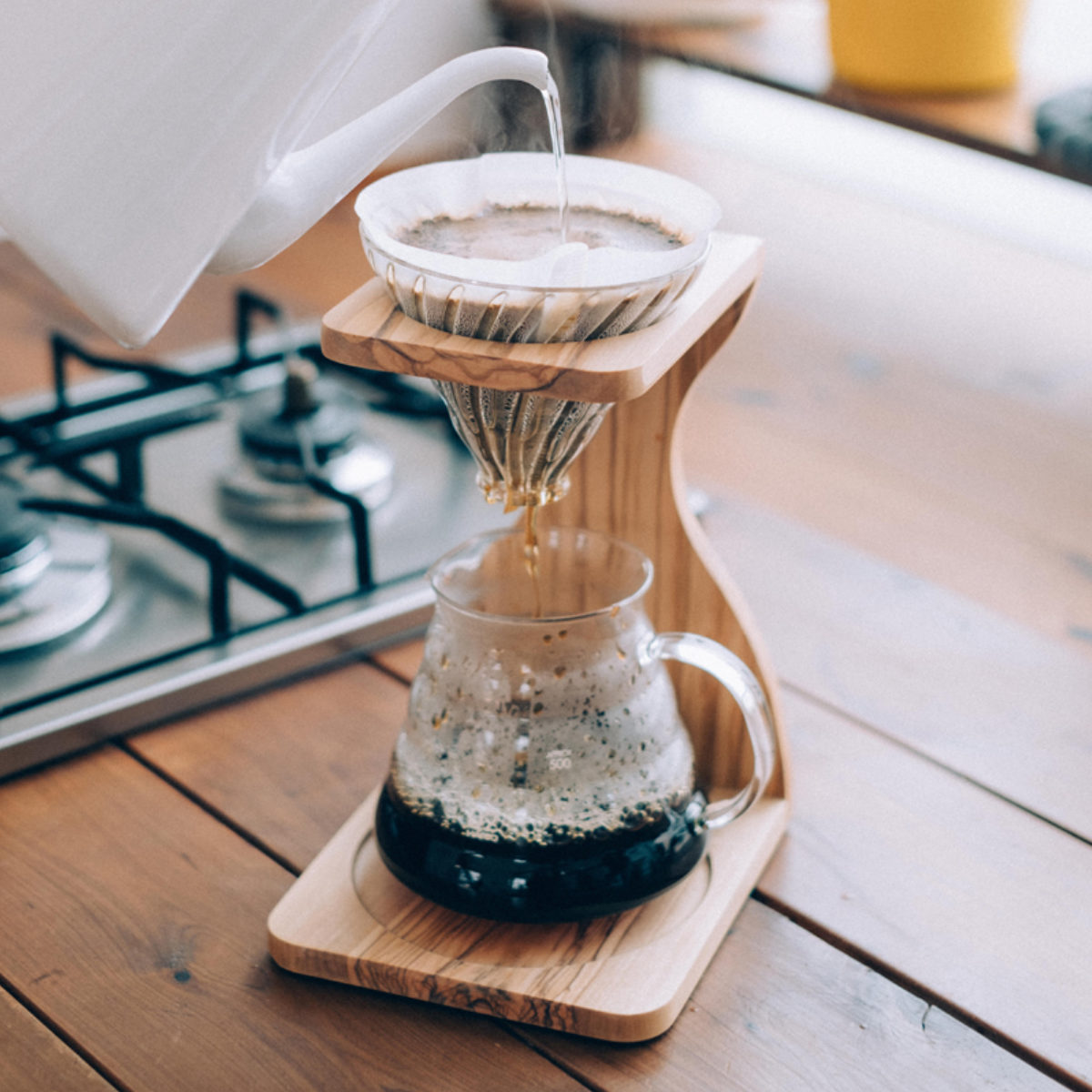 【新品】ハリオ ドリッパー セット HARIO（ハリオ） コーヒー ドリッパーセット 1〜4杯用 V60 オリーブ