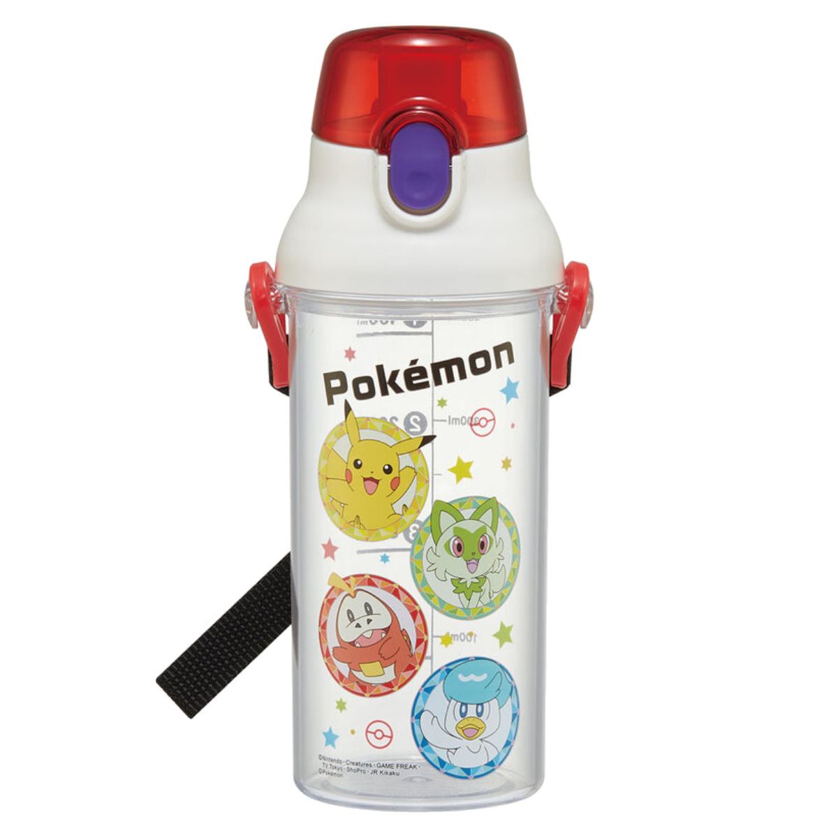 スケーター 水筒 480ml クリアマーカーボトル キャラクター