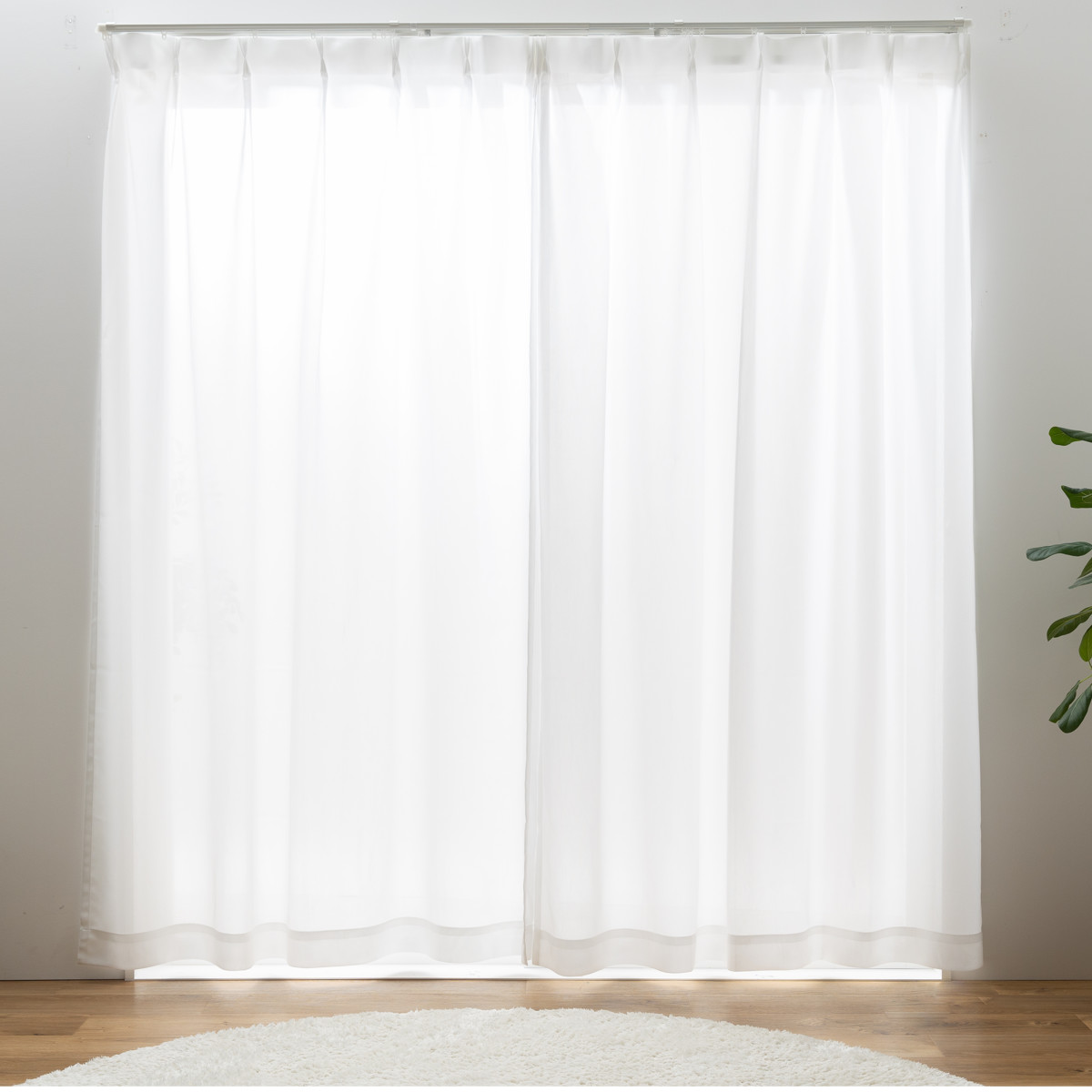 遮光1級ドレープカーテン & 遮像UVカットレースカーテン100X185cm 遮光カーテン 1級遮光 レースセット UVカット 幅100〜200×丈105〜230cm