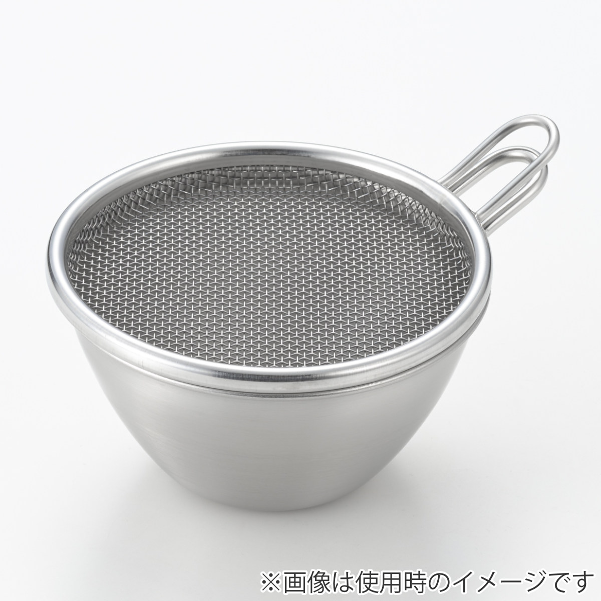 ヨシカワ 手付きストレーナー 13cm 浅型 and ステンレス製 日本製 食洗