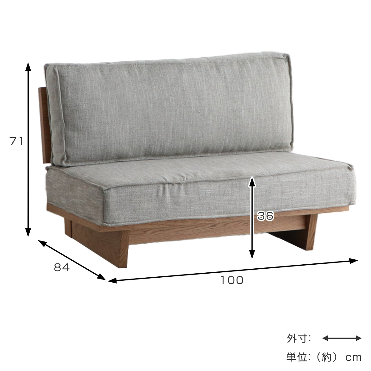 ソファ 1.5人掛け 幅100cm メディチ ...の詳細画像3