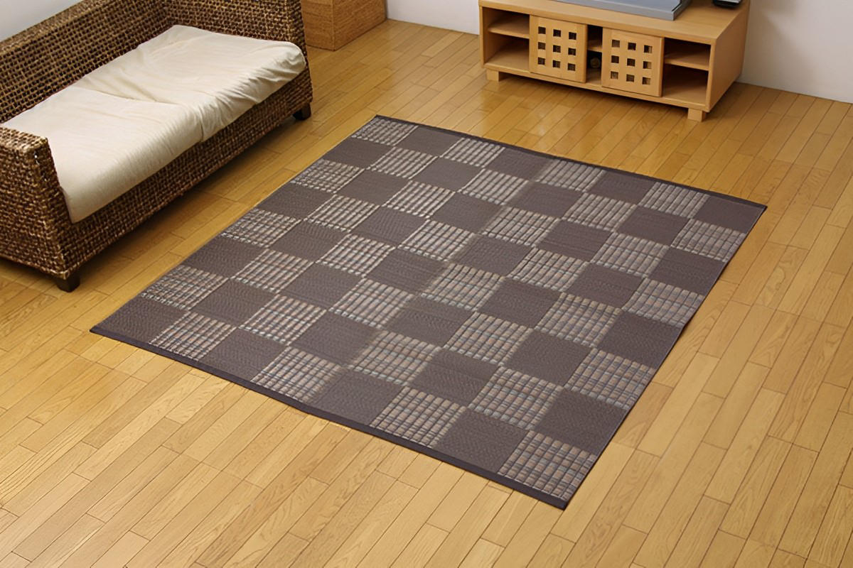 カーペット い草調 洗える PPカーペット ウィード 江戸間4.5畳 約261×261cm （ 敷物 ラグ マット ラグマット レジャーシート ござ 上敷き ）_21