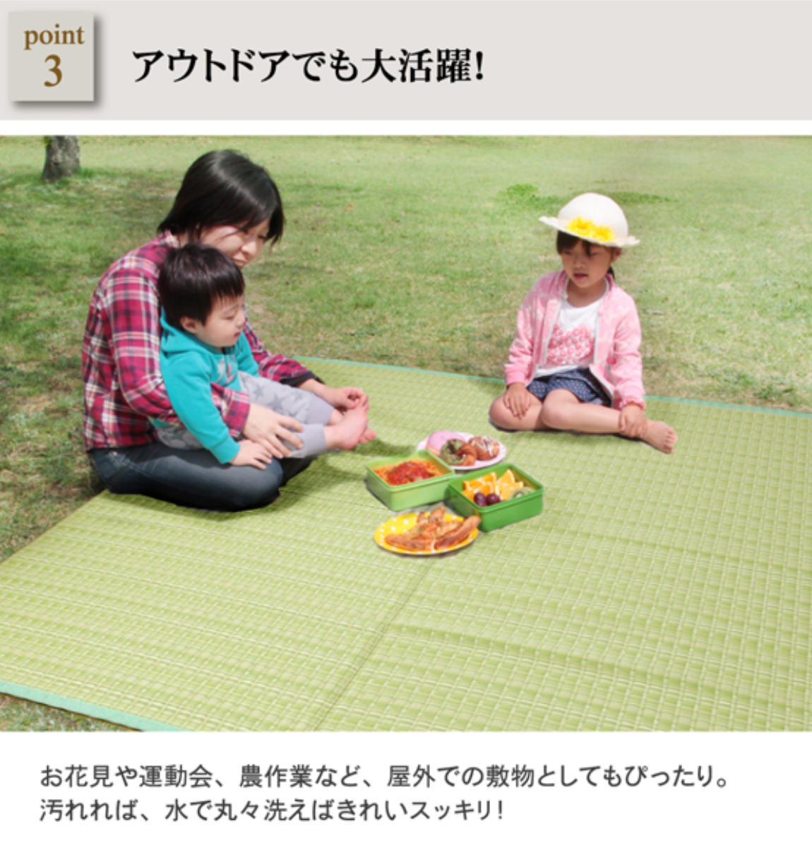 カーペット い草風 洗える PPカーペット バルカン 本間6畳 約286×382cm （ 敷物 ラグ マット ラグマット レジャーシート ござ 上敷き い草調 ）