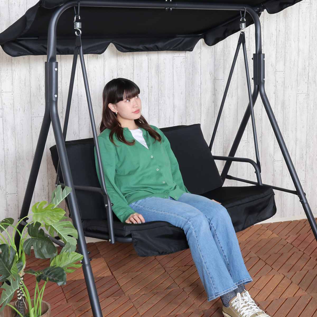 不二貿易（Fuji Boeki） ガーデンブランコ 2人乗り ポルド クッション