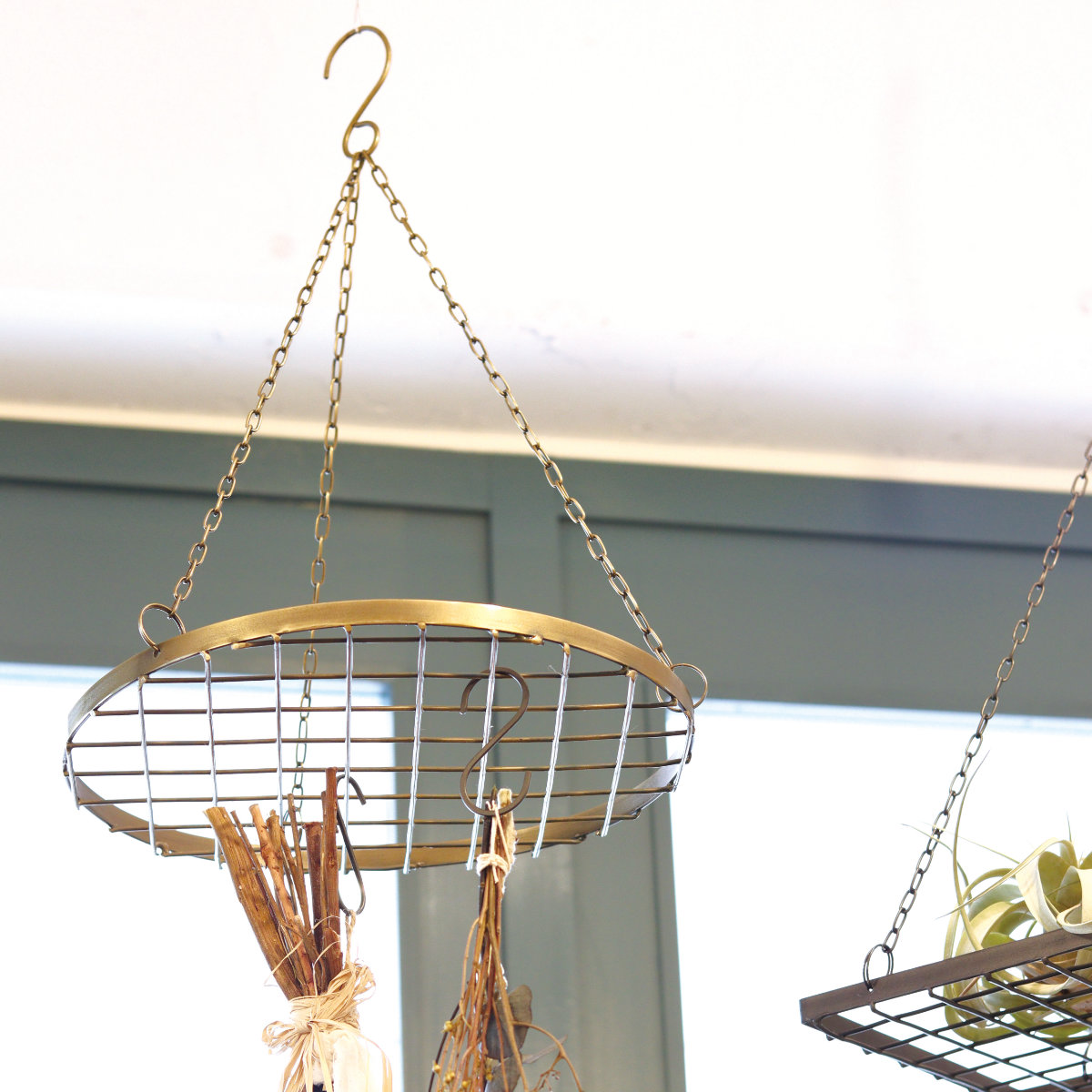 Creer 吊り下げハンガー アイアン ハンギングハンガー ラウンド AT