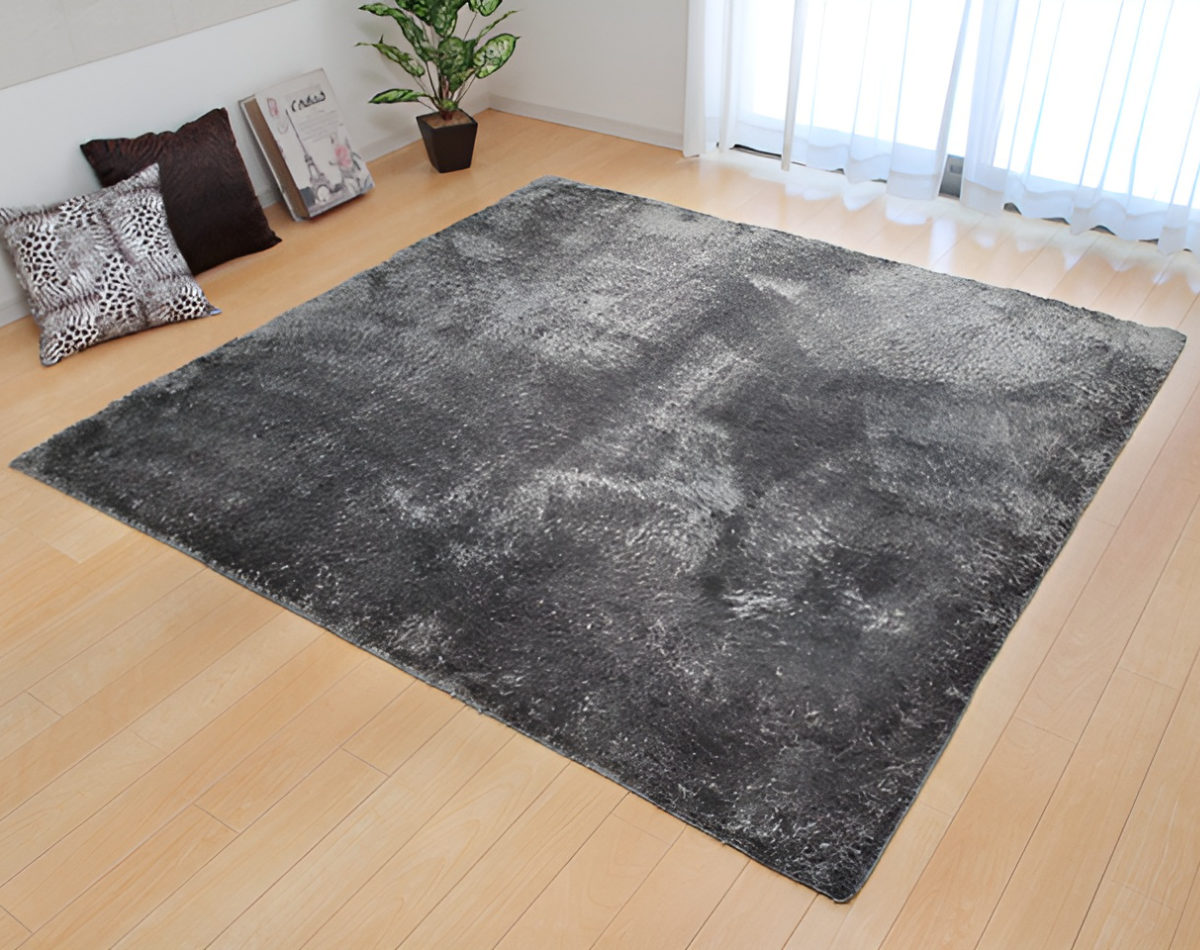 ラグ カーペット シャギー調 2畳 無地 ラルジュ 約185×185cm ホットカーペット 床暖房 対応 （ ラグマット 絨毯 マット正方形 2帖 シャギー ）_19