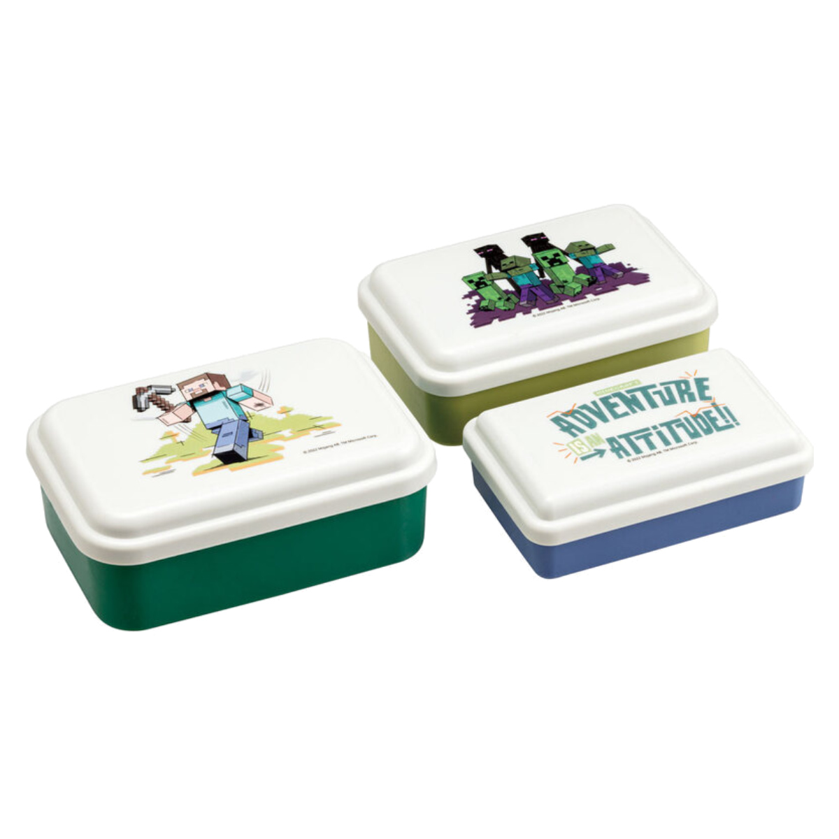 カラフル食品保存容器セット　19ヶ＋シール2枚 スケーター 弁当箱 3個セット 抗菌シール容器 （ レンジ対応 保存容器