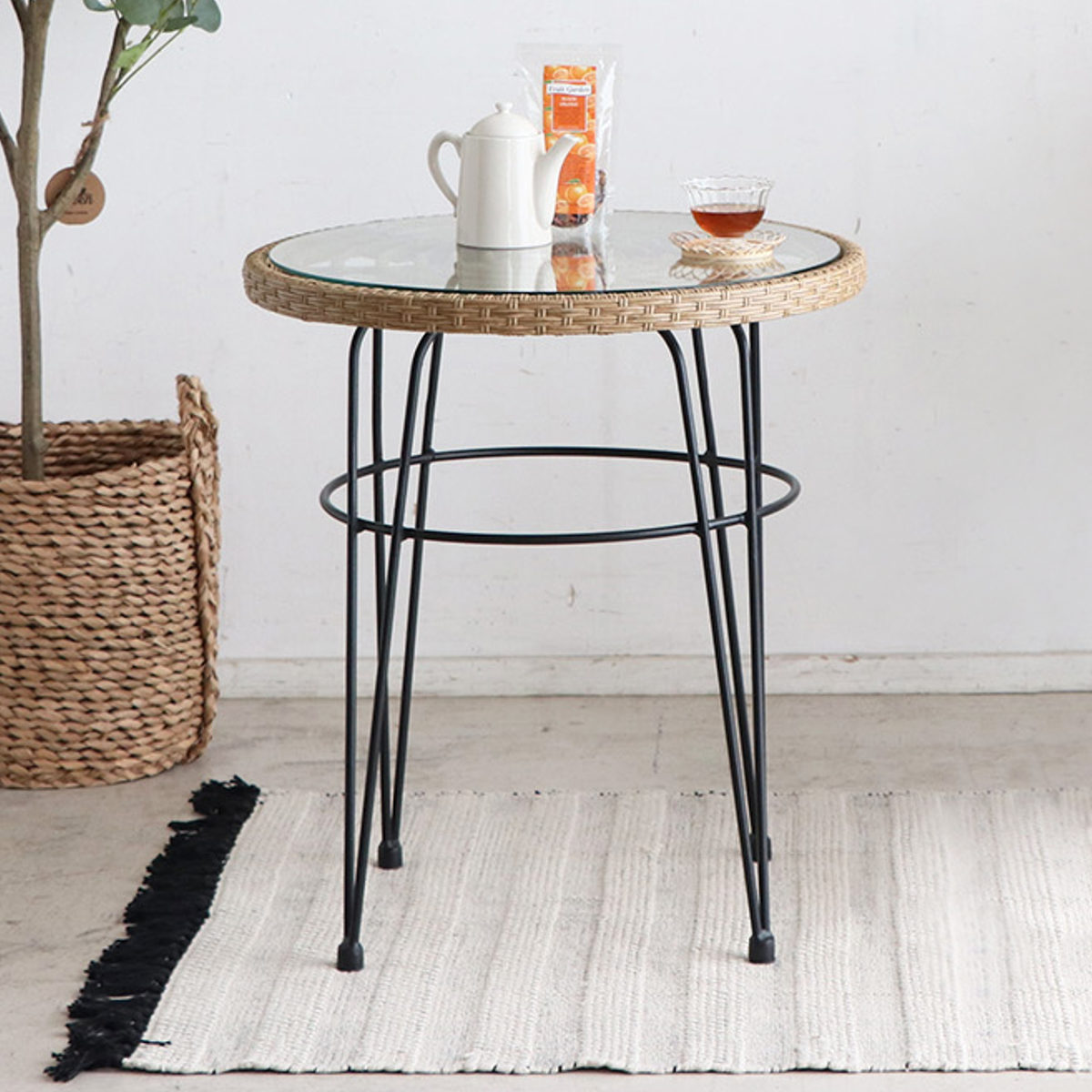 丸 ガラス カフェテーブル」の人気商品一覧 | 安い商品を通販サイト