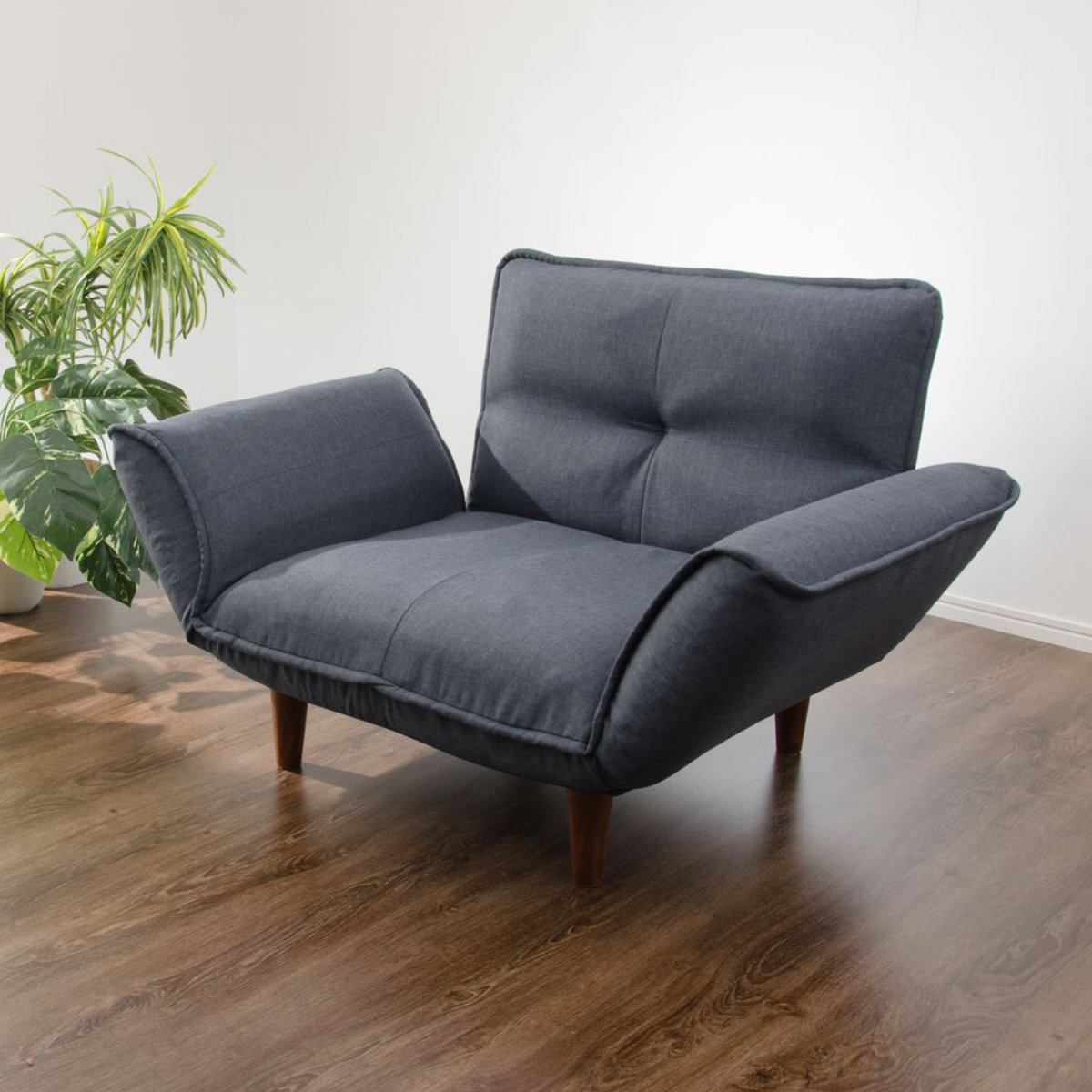 デニムソファ 一人掛け リクライニング（家具、インテリア用品）の