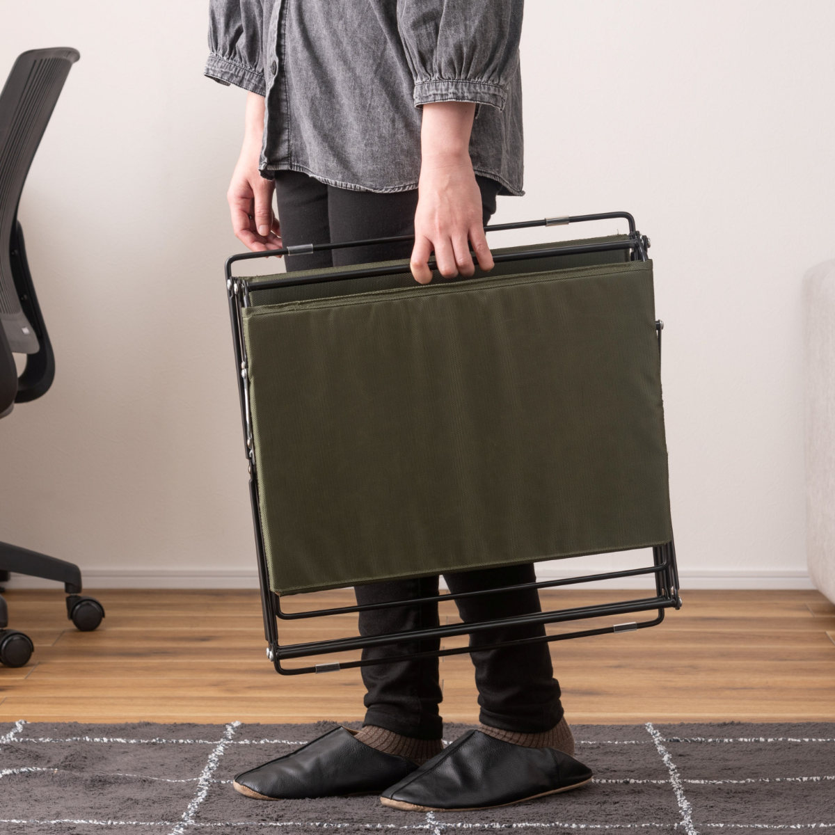 東谷 収納棚 フォールディングラック 3段 折りたたみ （ ラック 収納