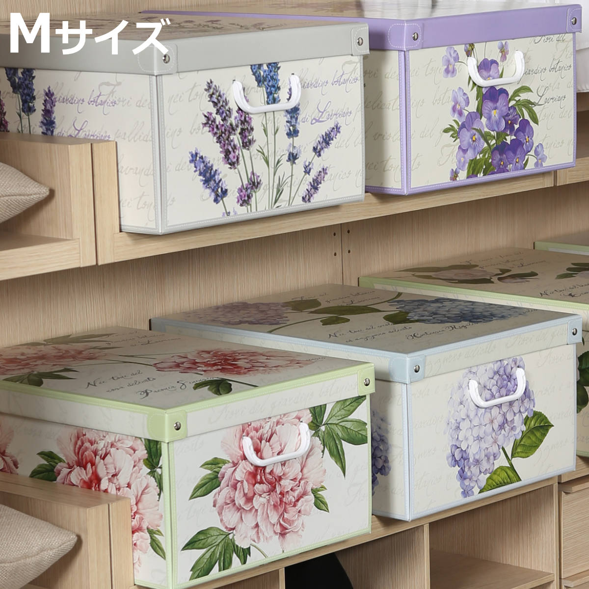 収納ケース スタッキングコンテナ ピオニー M イタリア製 （ 収納