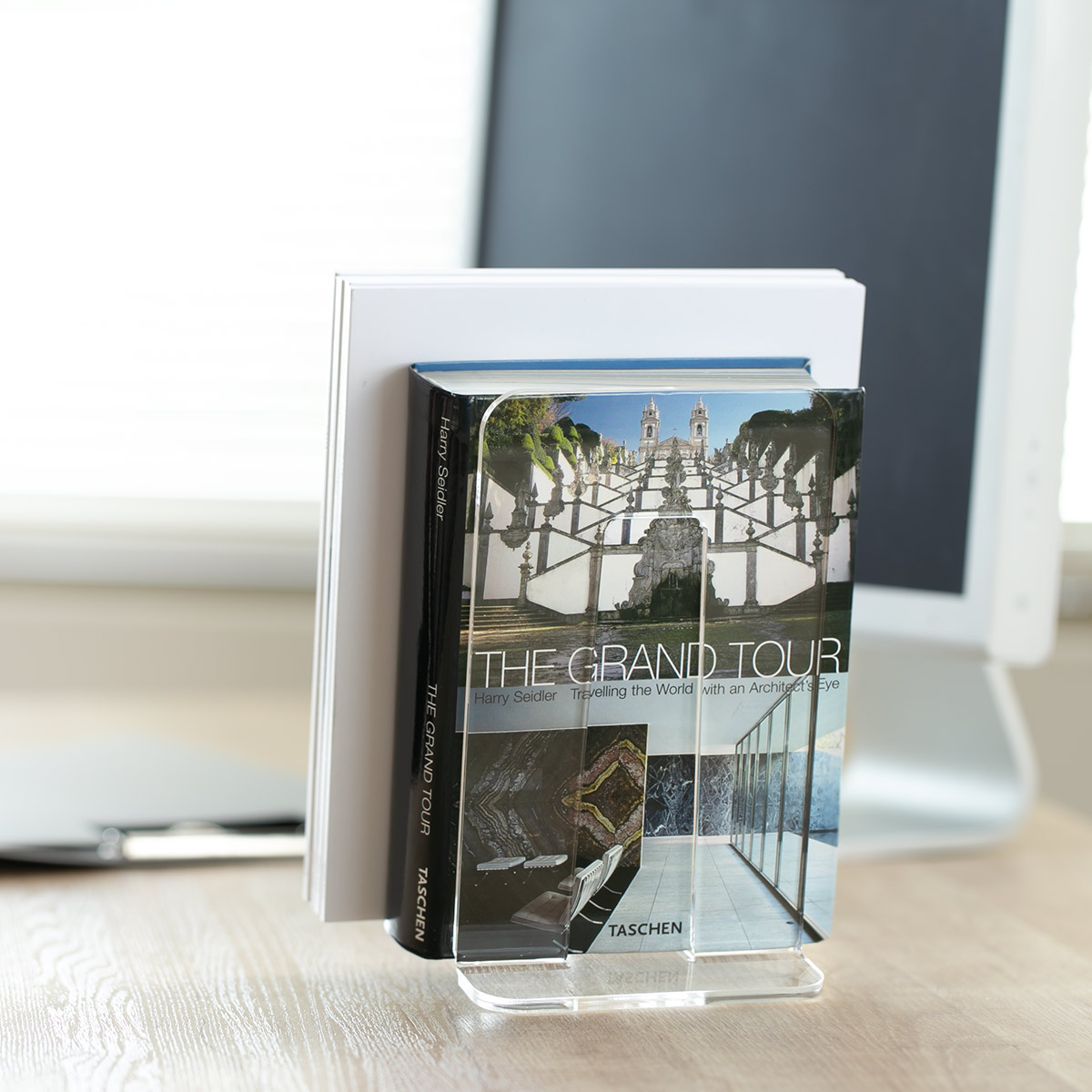 Trytec 特典付き ブックエンド amenist アクリル製 日本製 （ ブック