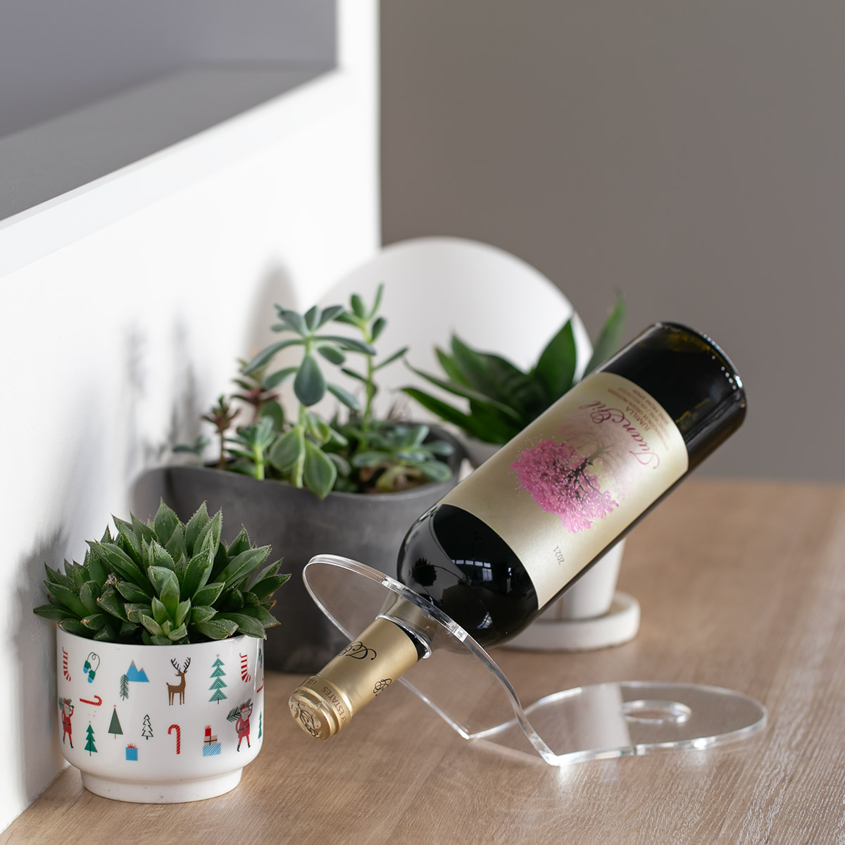 Trytec 特典付き ワインボトルスタンド amenist アクリル製 日本製