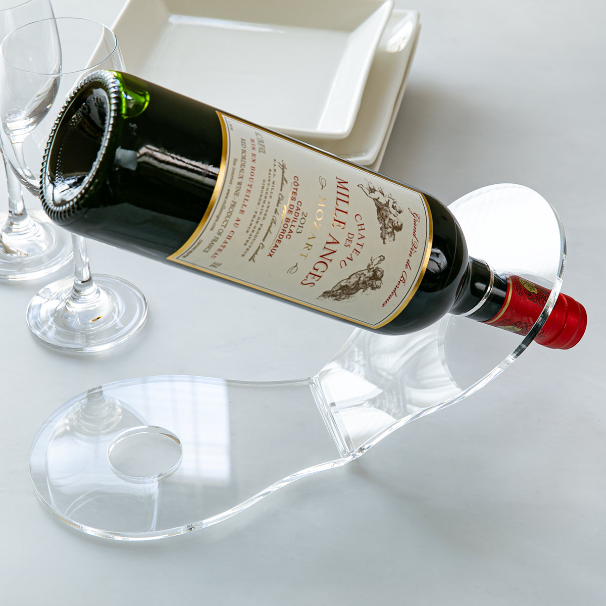 Trytec 特典付き ワインボトルスタンド amenist アクリル製 日本製