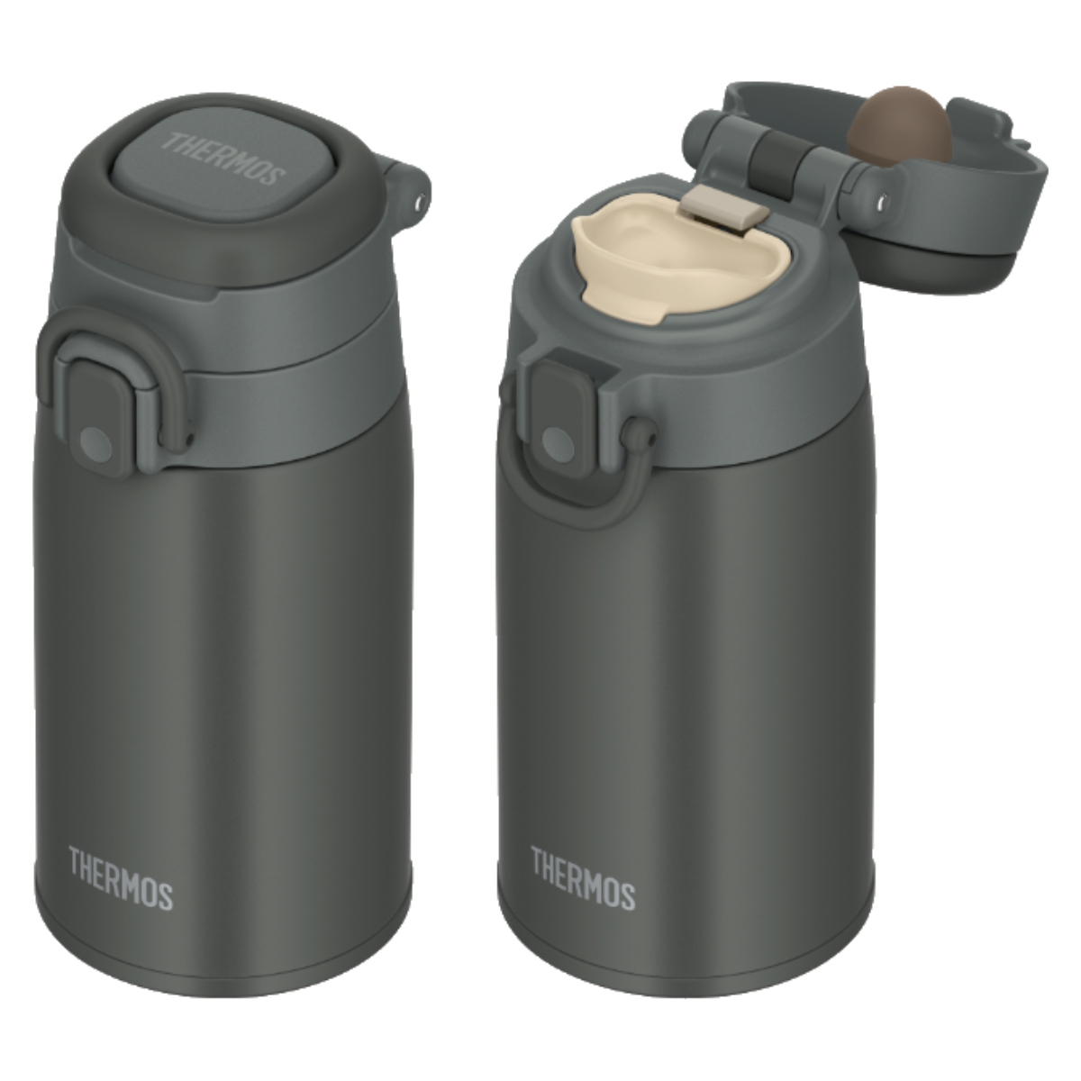 NEIGHBORHOOD 真空断熱マグボトル 400ml マットグレー　サーモス THERMOS（サーモス） 水筒 400ml 真空断熱ケータイマグ （ THERMOS