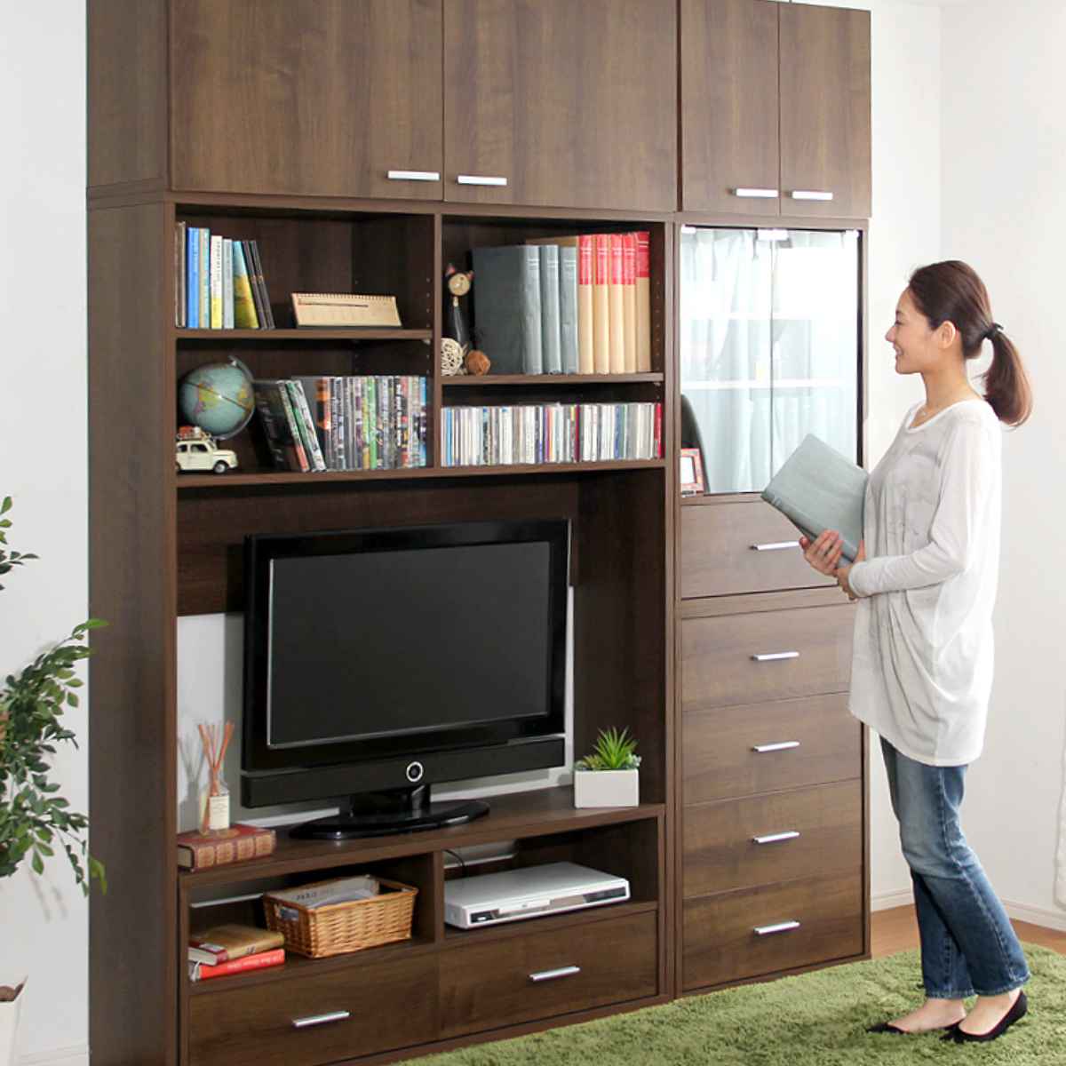 ホームテイスト（HOME taste） テレビ台 幅119.5cm 北欧風 引出し付